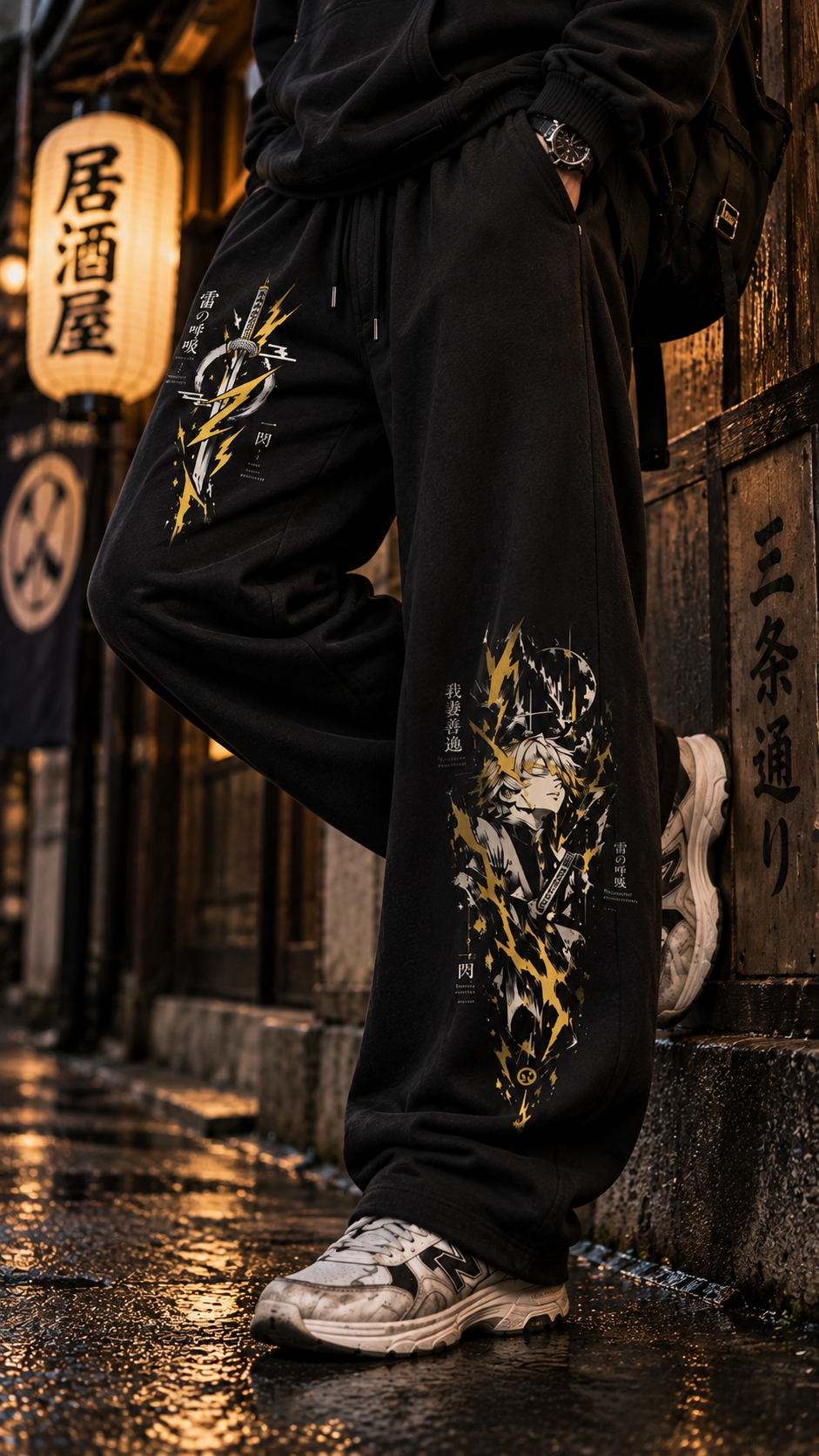 Zenitsu Agatsuma 240 GSM French Terry Baggy Track Pant