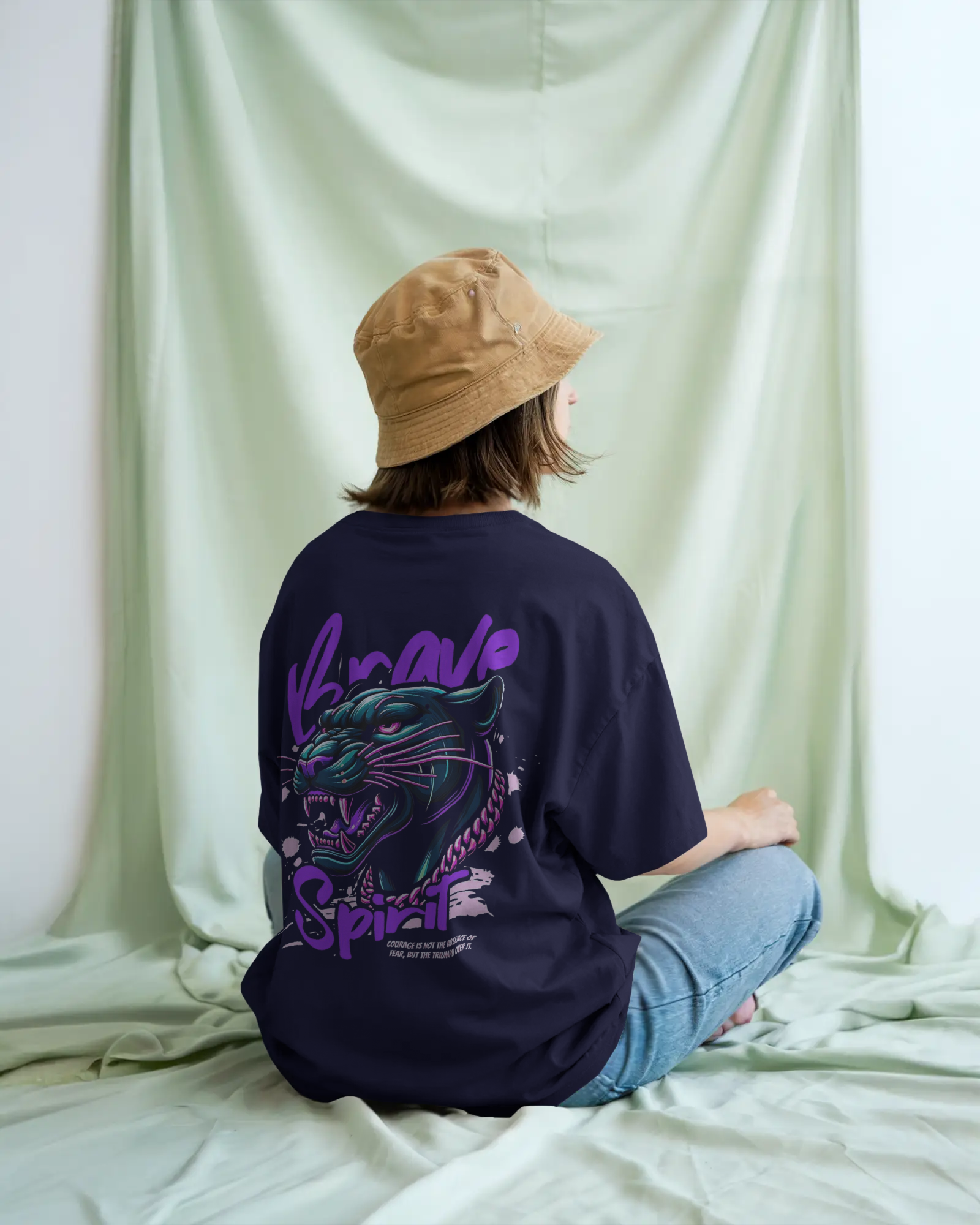 Marvel's Vibranium Suit Black Panther Graphic Ladies Oversized Classic T-shirt | Teeyatra