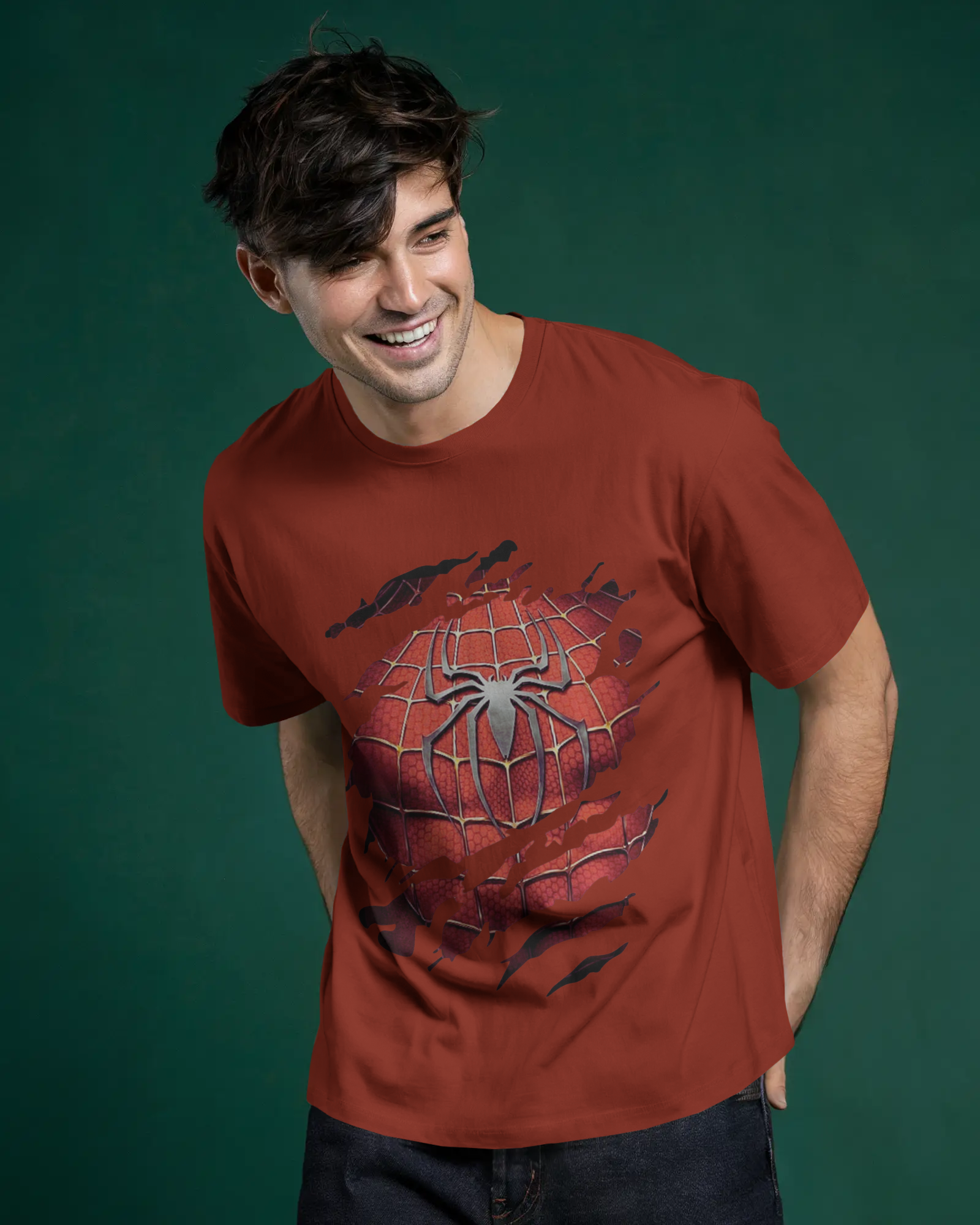Unleash Your Inner Marvel Spider-Man Men's Classic Crew T-Shirt | Teeyatra
