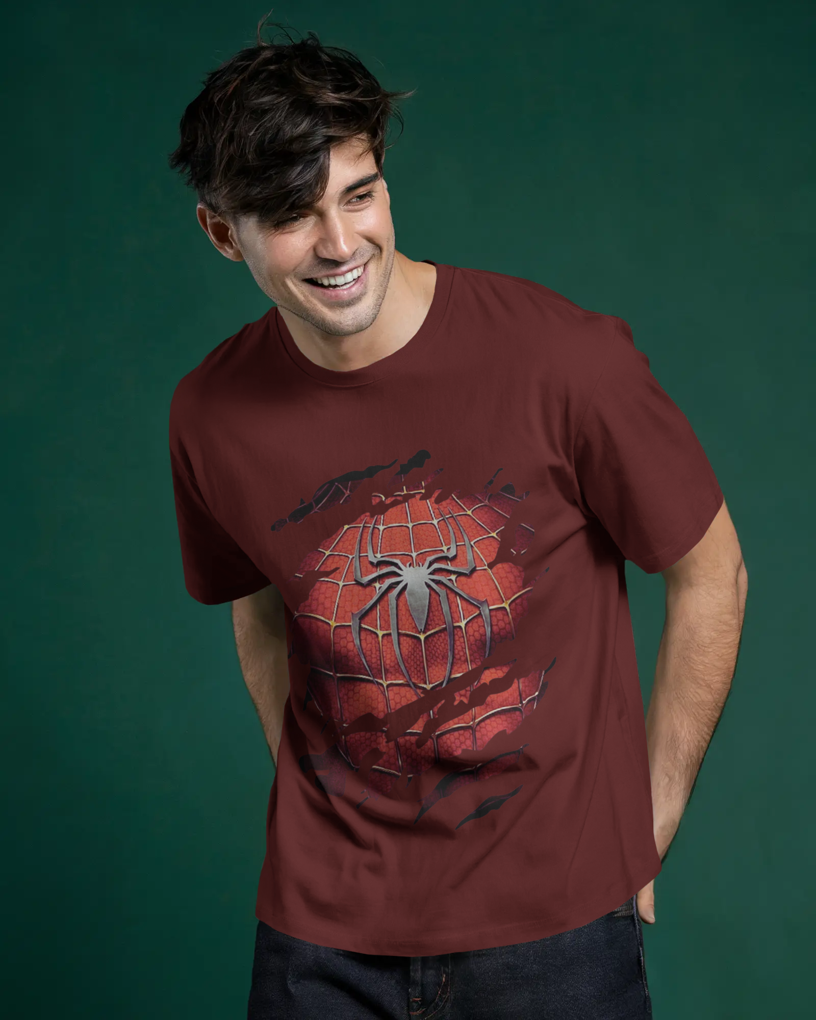 Unleash Your Inner Marvel Spider-Man Men's Classic Crew T-Shirt | Teeyatra