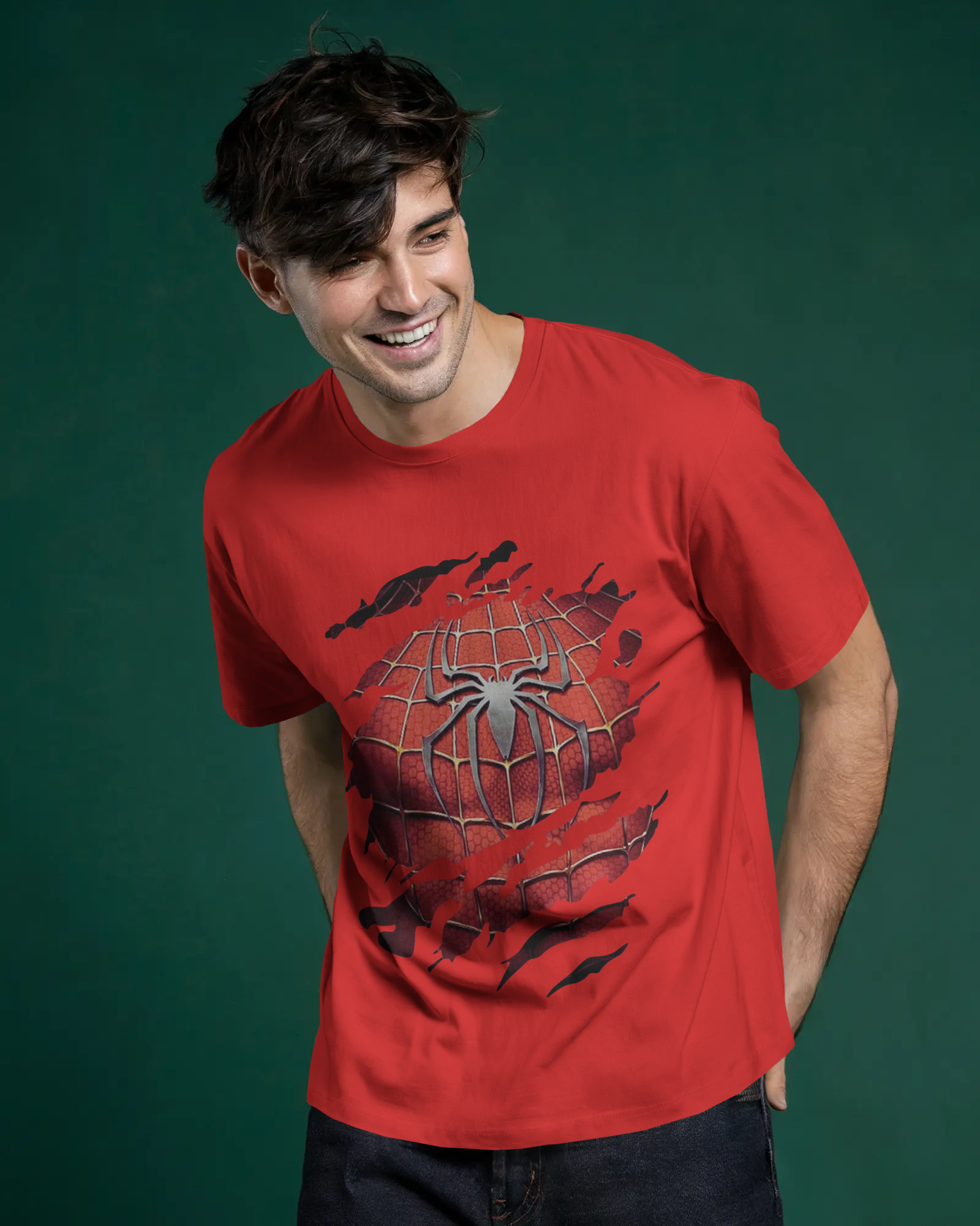 Unleash Your Inner Marvel Spider-Man Men's Classic Crew T-Shirt | Teeyatra