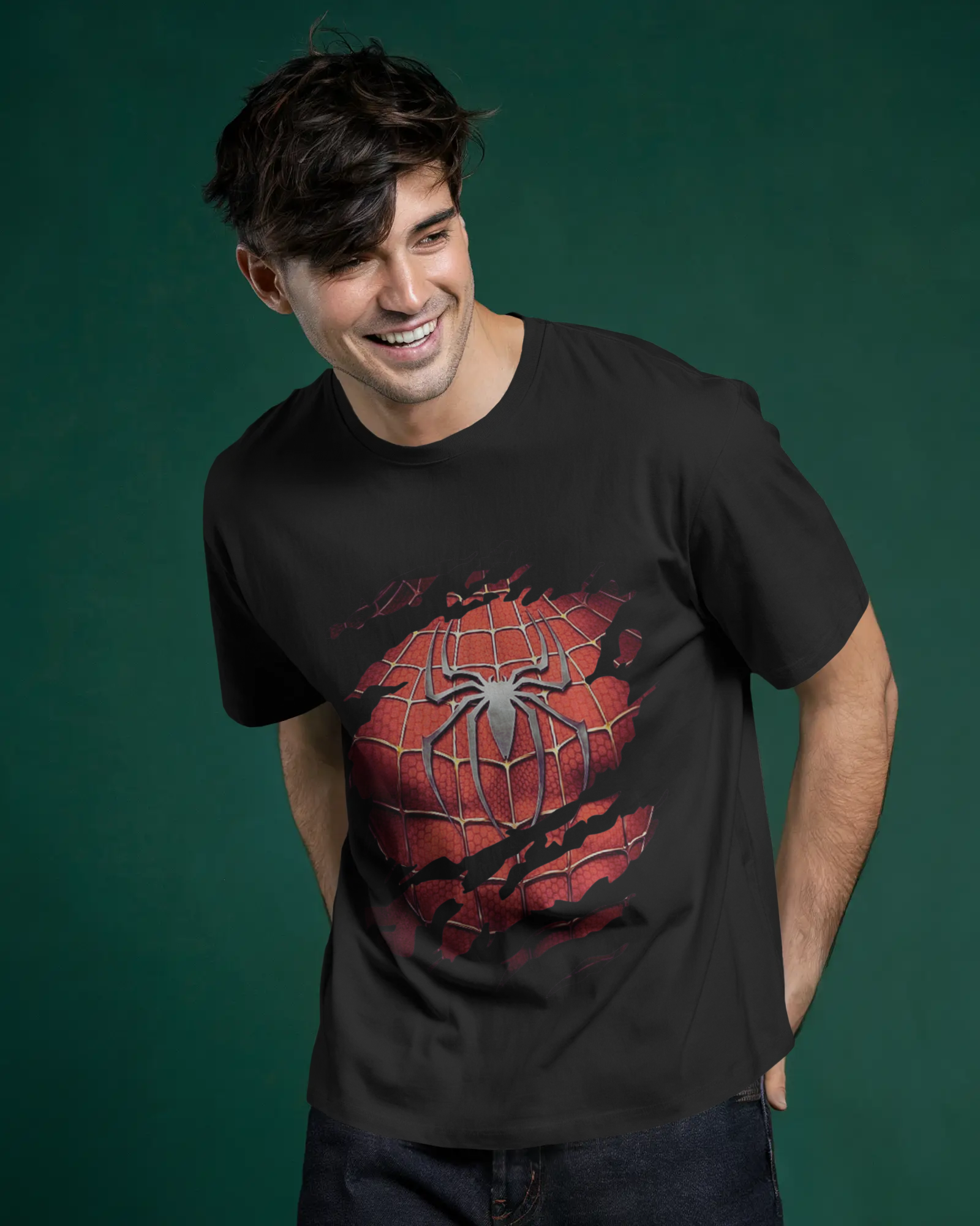 Unleash Your Inner Marvel Spider-Man Men's Classic Crew T-Shirt | Teeyatra