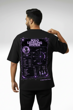 Solo Leveling "Shadow Monarch System" Heavyweight Oversized Tee