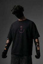TEEYATRA Sukuna Oversized Graphic T-Shirt – 240 GSM Premium French Terry | DTF Back Print