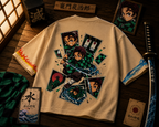 Teeyatra Tanjiro Storm Oversized T-Shirt