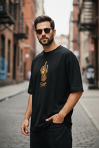 Teeyatra “Inevitable” Thanos Oversized T-Shirt – 240 GSM French Terry - TEEYATRA