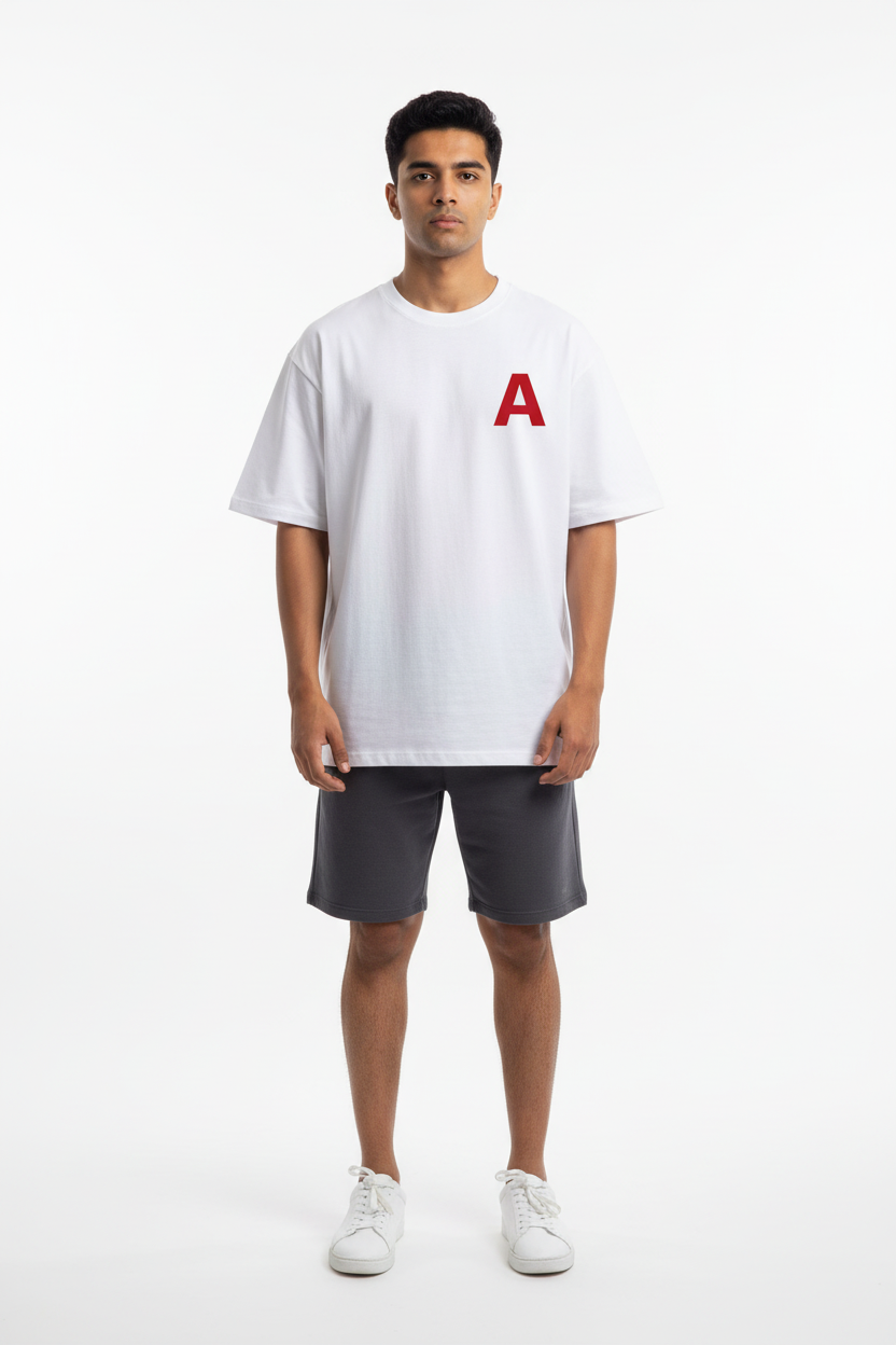 Teeyatra "The First Avenger" Oversized T-Shirt – 240 GSM Heavyweight French Terry