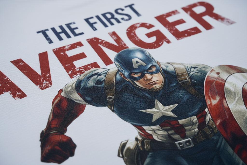 Teeyatra "The First Avenger" Oversized T-Shirt – 240 GSM Heavyweight French Terry