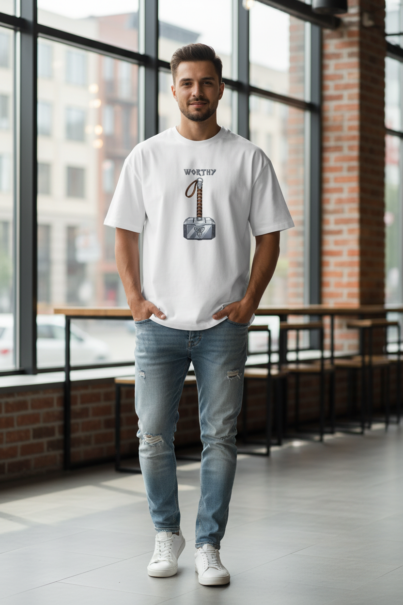 Thor: Odinson Premium Oversized T-Shirt – 240 GSM French Terry