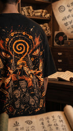 Teeyatra Nine-Tails Naruto Oversized T-Shirt
