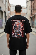Teeyatra “Perfection Has A Form” Ultron Oversized T-Shirt – 240 GSM French Terry - TEEYATRA