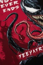 Teeyatra “Hunger Never Ends” Venom Oversized T-Shirt – 240 GSM French Terry - TEEYATRA