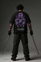 TEEYATRA Panther Legacy Oversized Graphic T-Shirt – 240 GSM Premium French Terry | DTF Back Print