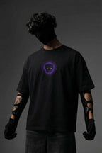 TEEYATRA Panther Legacy Oversized Graphic T-Shirt – 240 GSM Premium French Terry | DTF Back Print