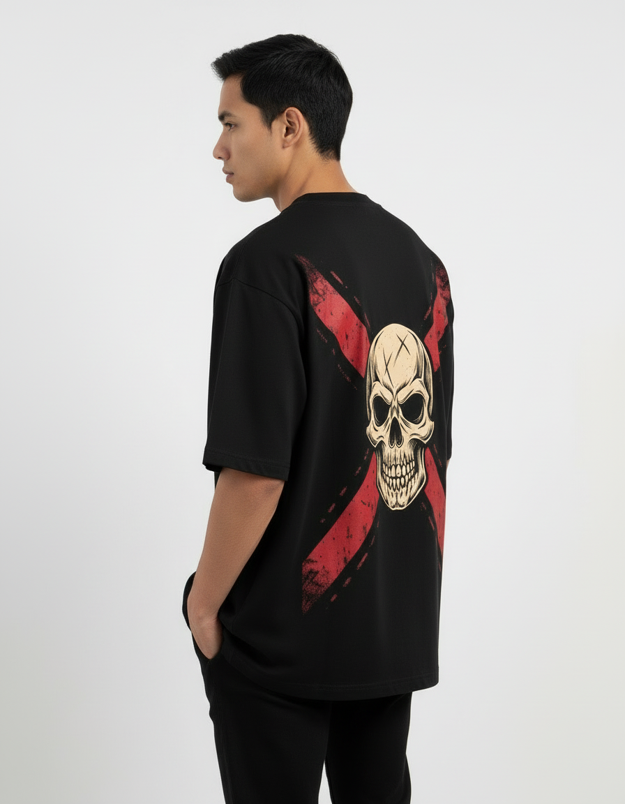 Killer Skull Graphic | Heavyweight 240 GSM Oversized Streetwear T-Shirt