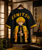 Teeyatra Zenitsu Thunder Oversized T-Shirt