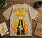 Teeyatra Zenitsu Thunder Oversized T-Shirt