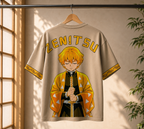 Teeyatra Zenitsu Thunder Oversized T-Shirt