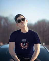 Thor and Captain America "Worthy" Men's Classic Crew T-Shirt | Teeyatra | Marvel