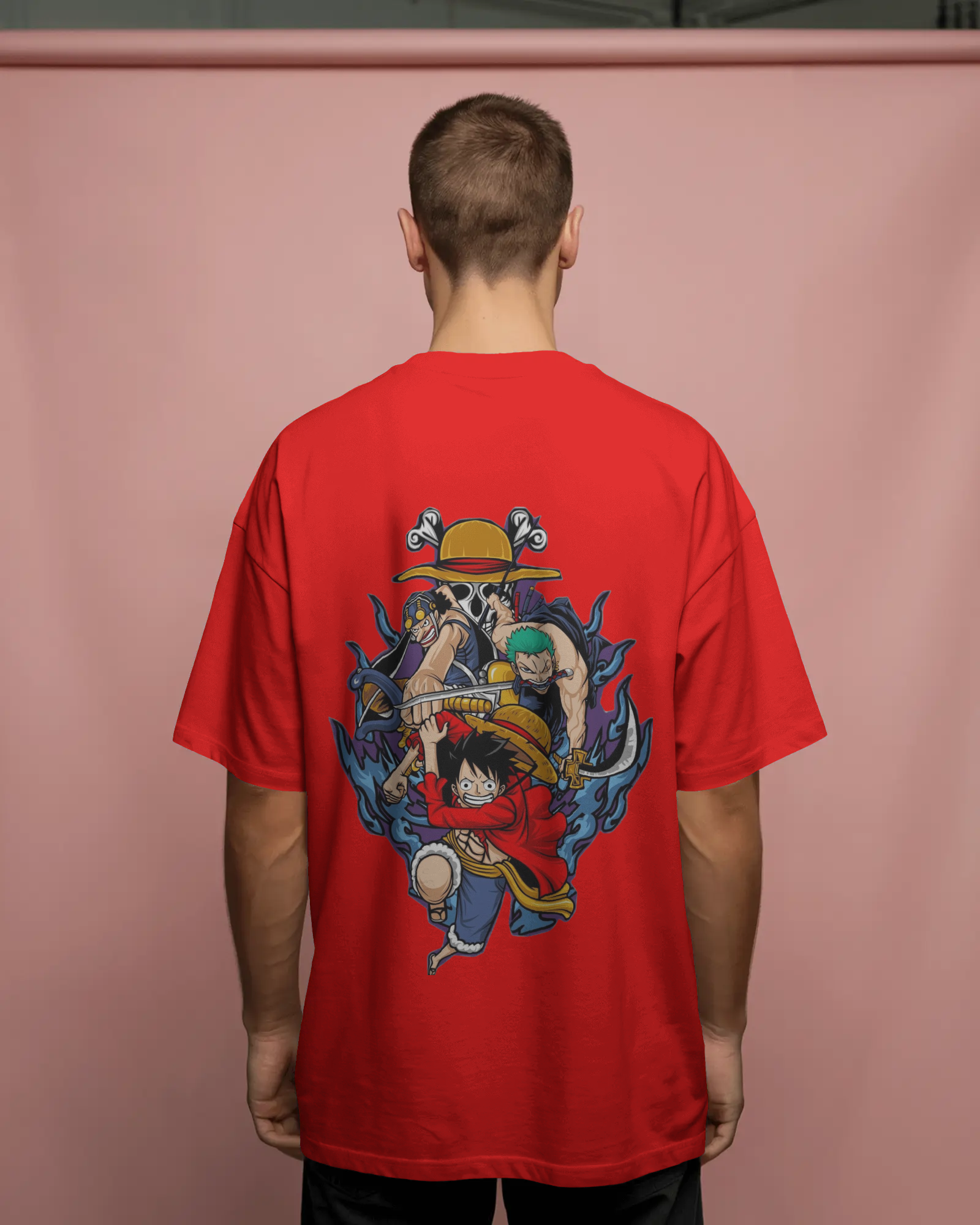 One Piece Inspired Graphic Anime Men's Oversized Classic T-shirt | Teeyatra
