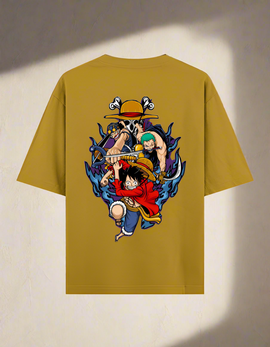 One Piece Inspired Graphic Anime Men's Oversized Classic T-shirt | Teeyatra