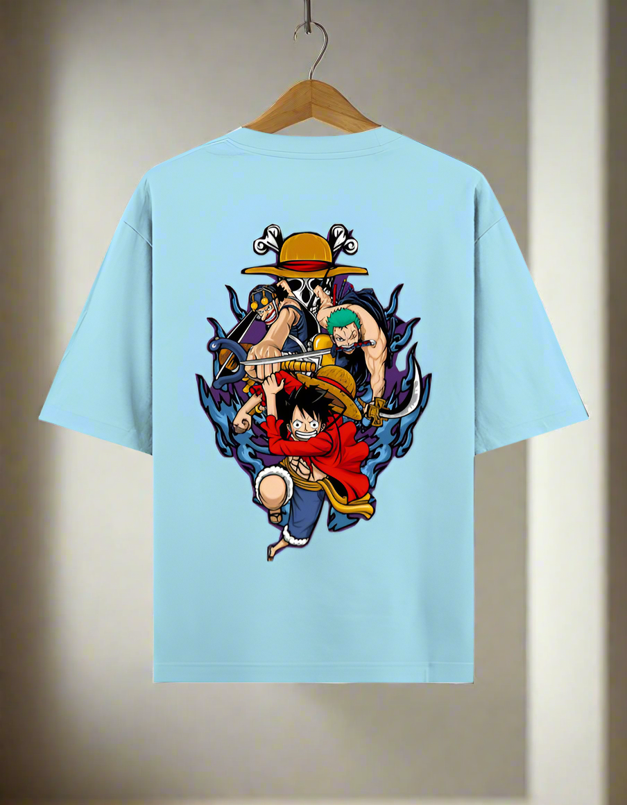 One Piece Inspired Graphic Anime Men's Oversized Classic T-shirt | Teeyatra