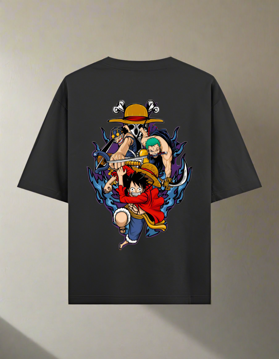 One Piece Inspired Graphic Anime Men's Oversized Classic T-shirt | Teeyatra