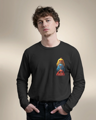 Triple Threat Angry Birds Cartoon Men's Full Sleeve T-Shirt | Teeyatra
