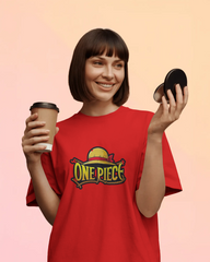 One Piece Inspired Graphic Anime Ladies Oversized Classic T-shirt | Teeyatra