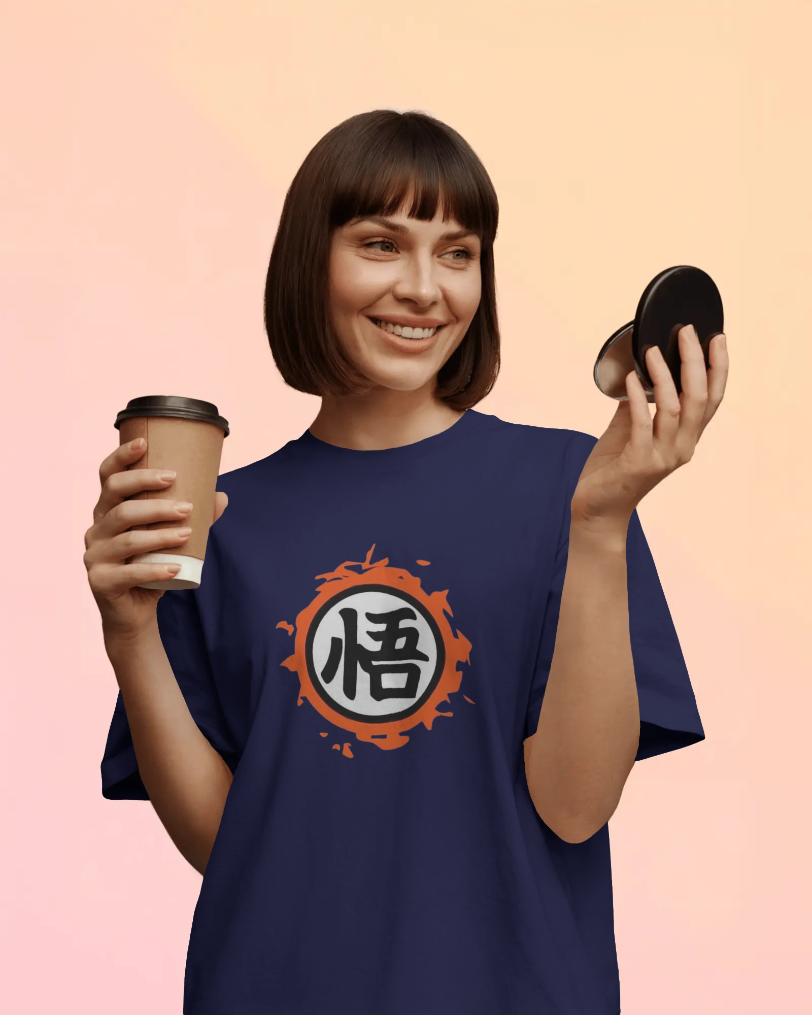 Dragon Ball Z: Urban Saiyan Anime Ladies Oversized Classic T-shirt | Teeyatra
