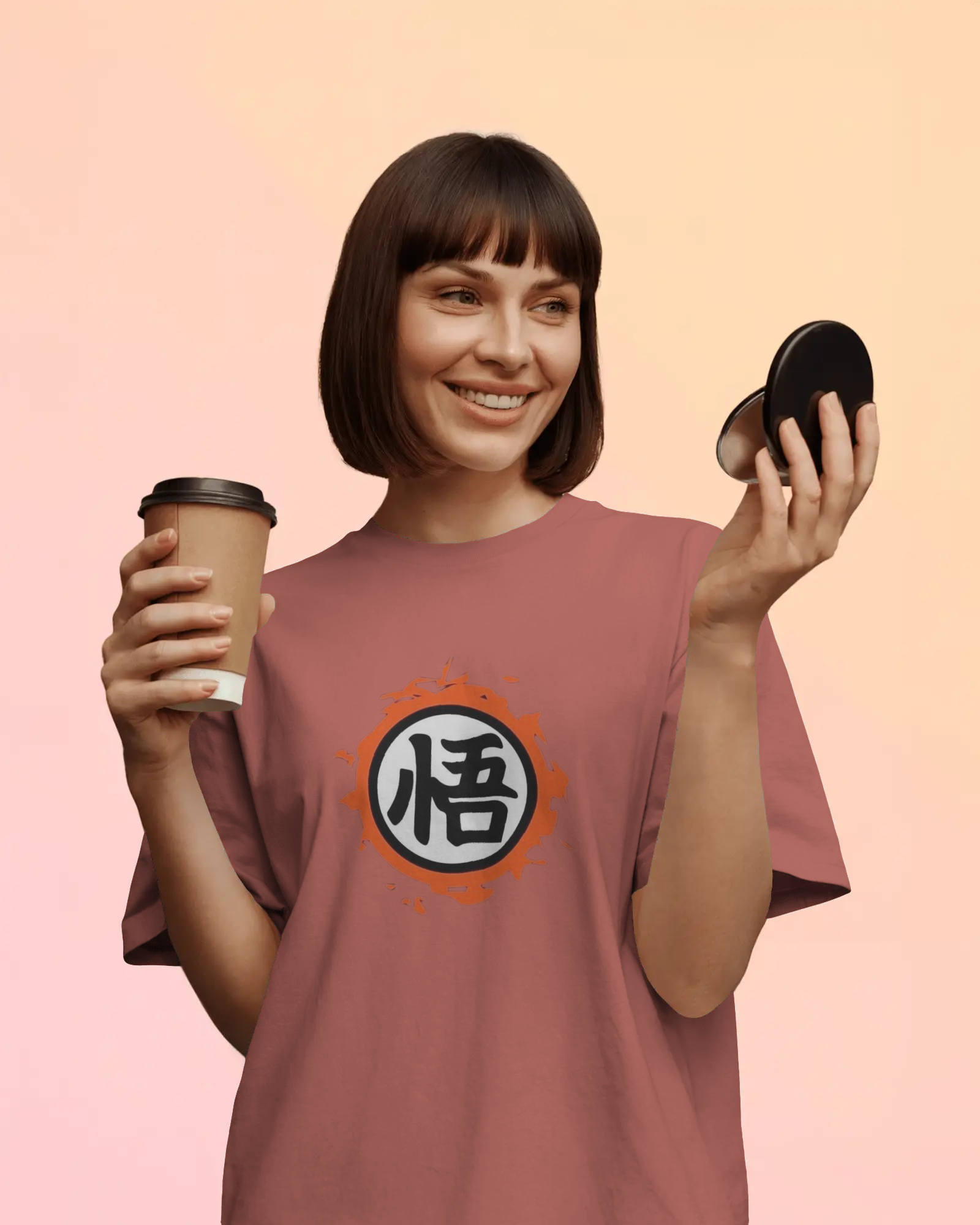 Dragon Ball Z: Urban Saiyan Anime Ladies Oversized Classic T-shirt | Teeyatra