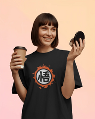 Dragon Ball Z: Urban Saiyan Anime Ladies Oversized Classic T-shirt | Teeyatra