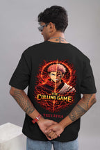 Culling Game Anime Oversized T-Shirt – 240 GSM French Terry | Premium DTF Print | Streetwear Black Tee