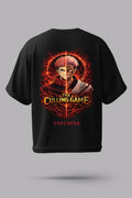 Culling Game Anime Oversized T-Shirt – 240 GSM French Terry | Premium DTF Print | Streetwear Black Tee