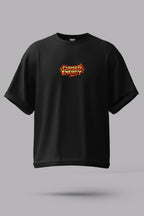 Cursed Energy Anime Oversized T-Shirt – 240 GSM French Terry | Premium DTF Back Print | Unisex Streetwear