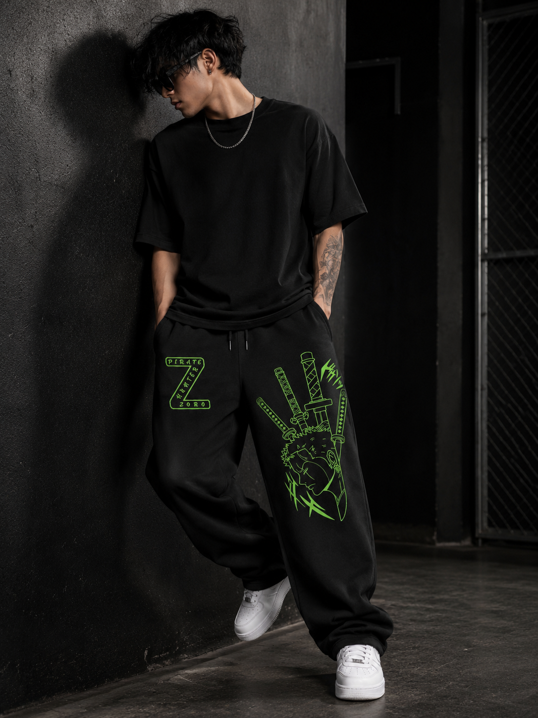 Teeyatra Zoro Swordsman Premium Baggy Track Pant