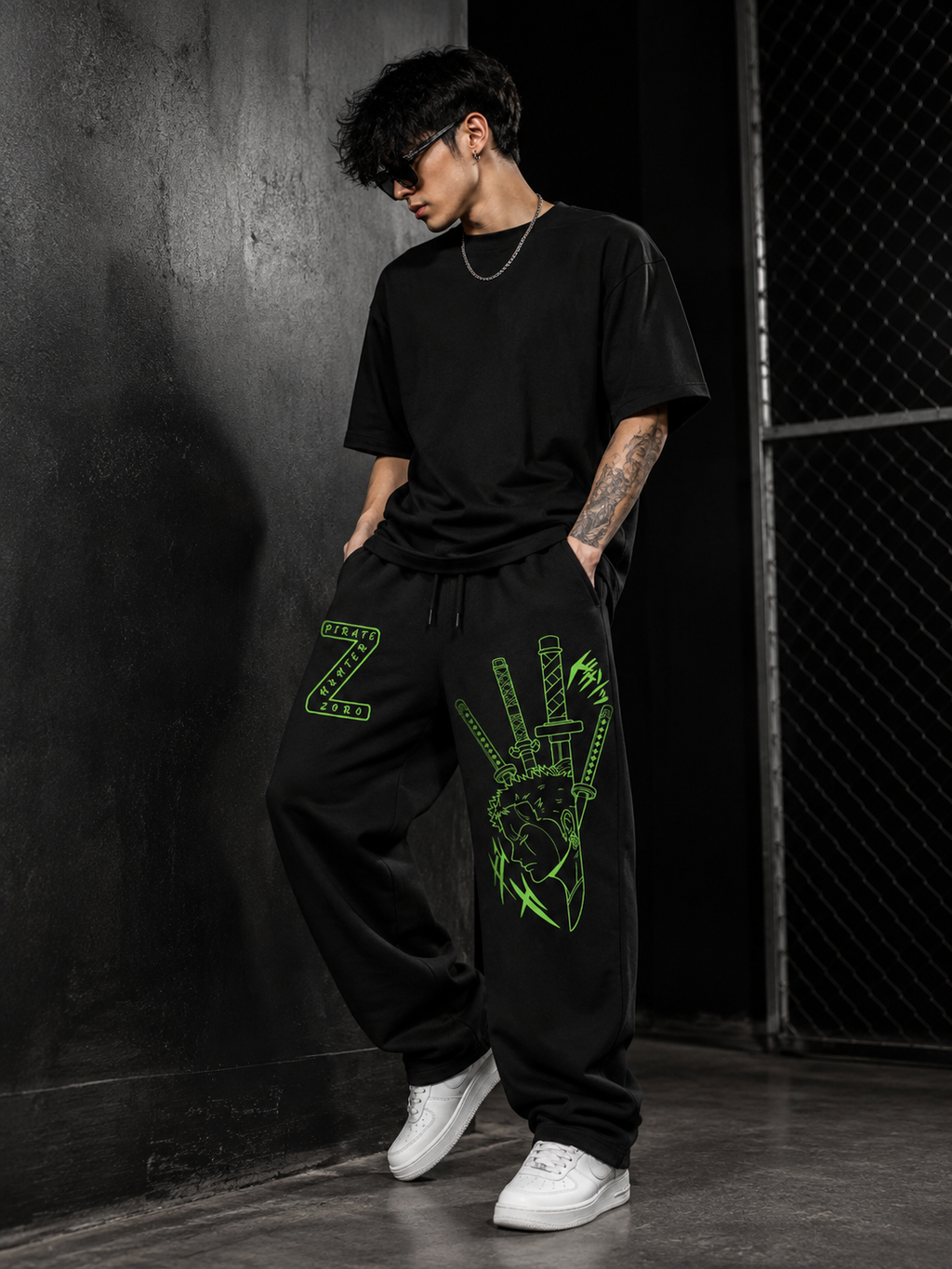 Teeyatra Zoro Swordsman Premium Baggy Track Pant