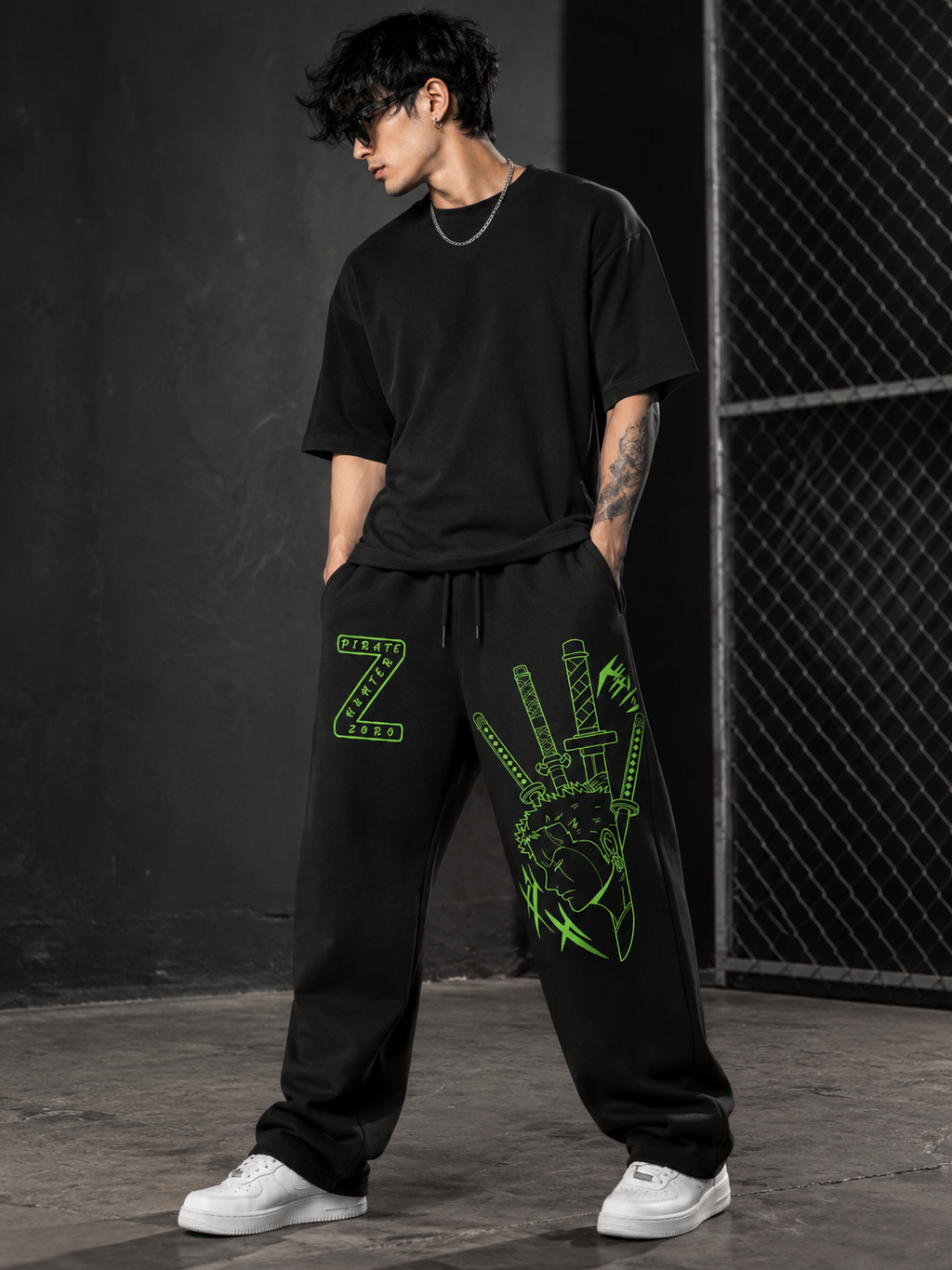 Teeyatra Zoro Swordsman Premium Baggy Track Pant