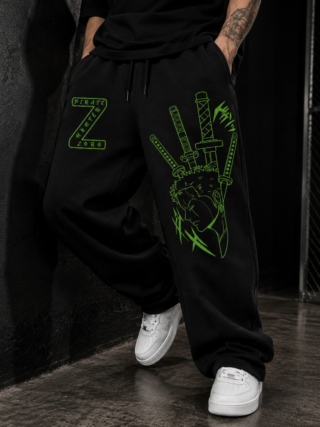 Teeyatra Zoro Swordsman Premium Baggy Track Pant