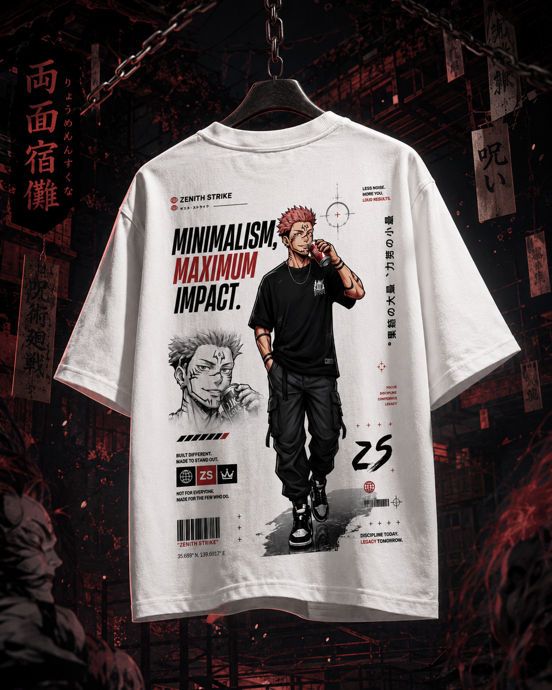 Teeyatra Sukuna Minimal Impact Oversized T-Shirt