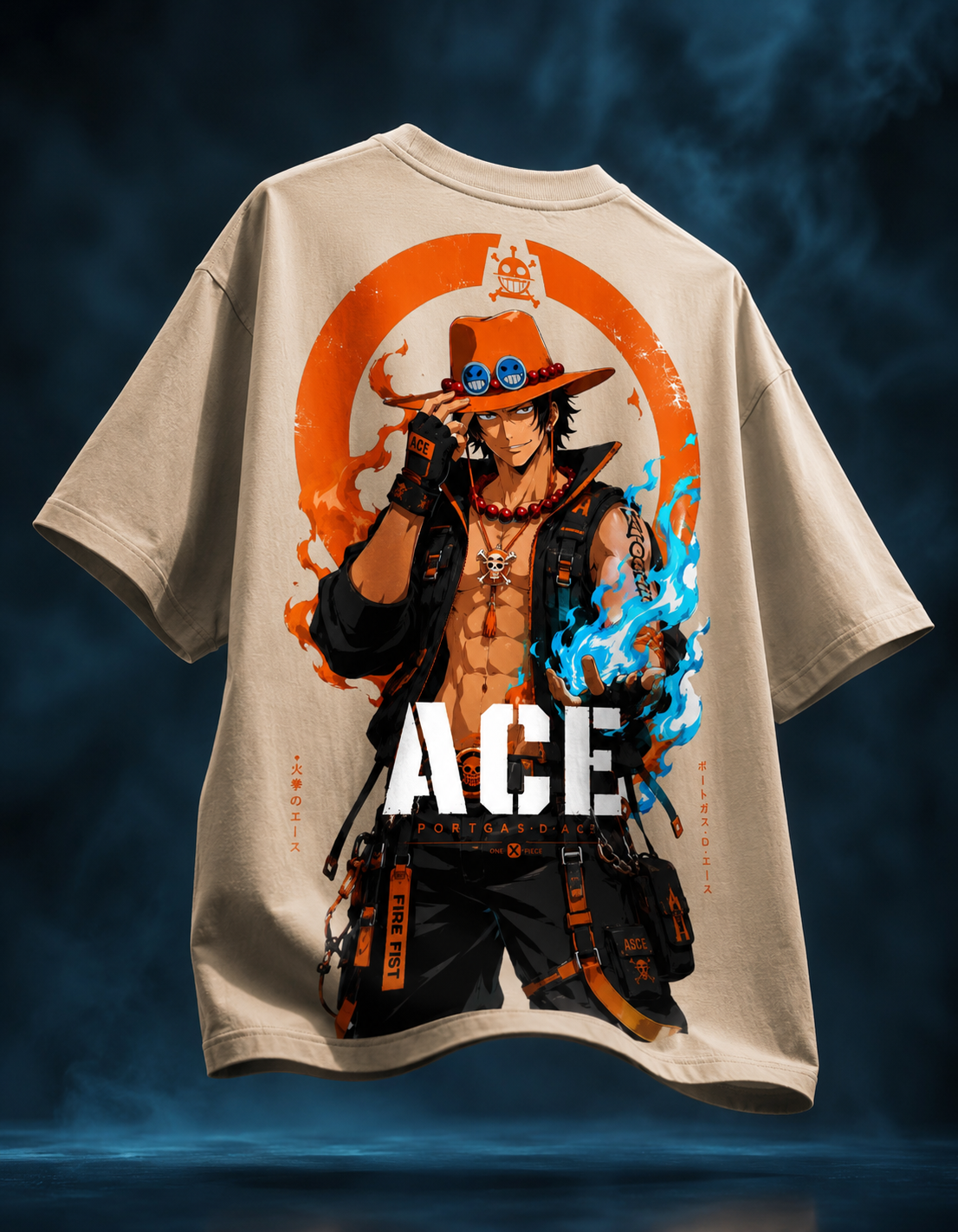 Teeyatra Ace Inferno Oversized T-Shirt