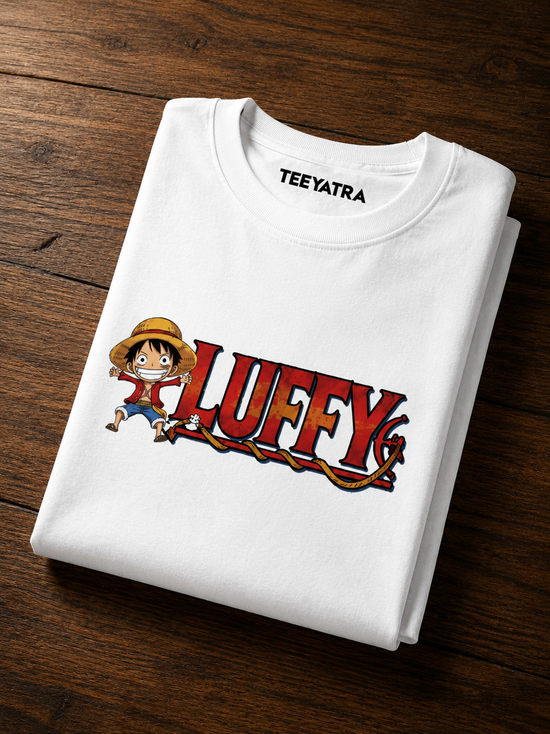 Teeyatra Luffy Pirate King Oversized T-Shirt