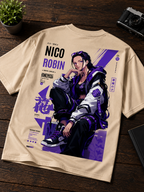 Teeyatra Nico Robin Devil Child Oversized T-Shirt