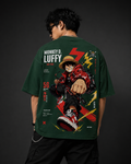 Teeyatra Monkey D. Luffy Oversized T-Shirt