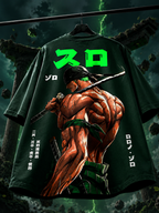 Teeyatra Zoro Neon Blade Oversized T-Shirt