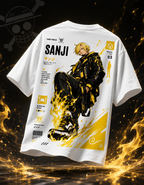 Teeyatra Sanji Black Leg Oversized T-Shirt