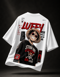 Teeyatra Luffy Pirate King Oversized T-Shirt