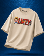 Teeyatra Luffy Pirate King Oversized T-Shirt