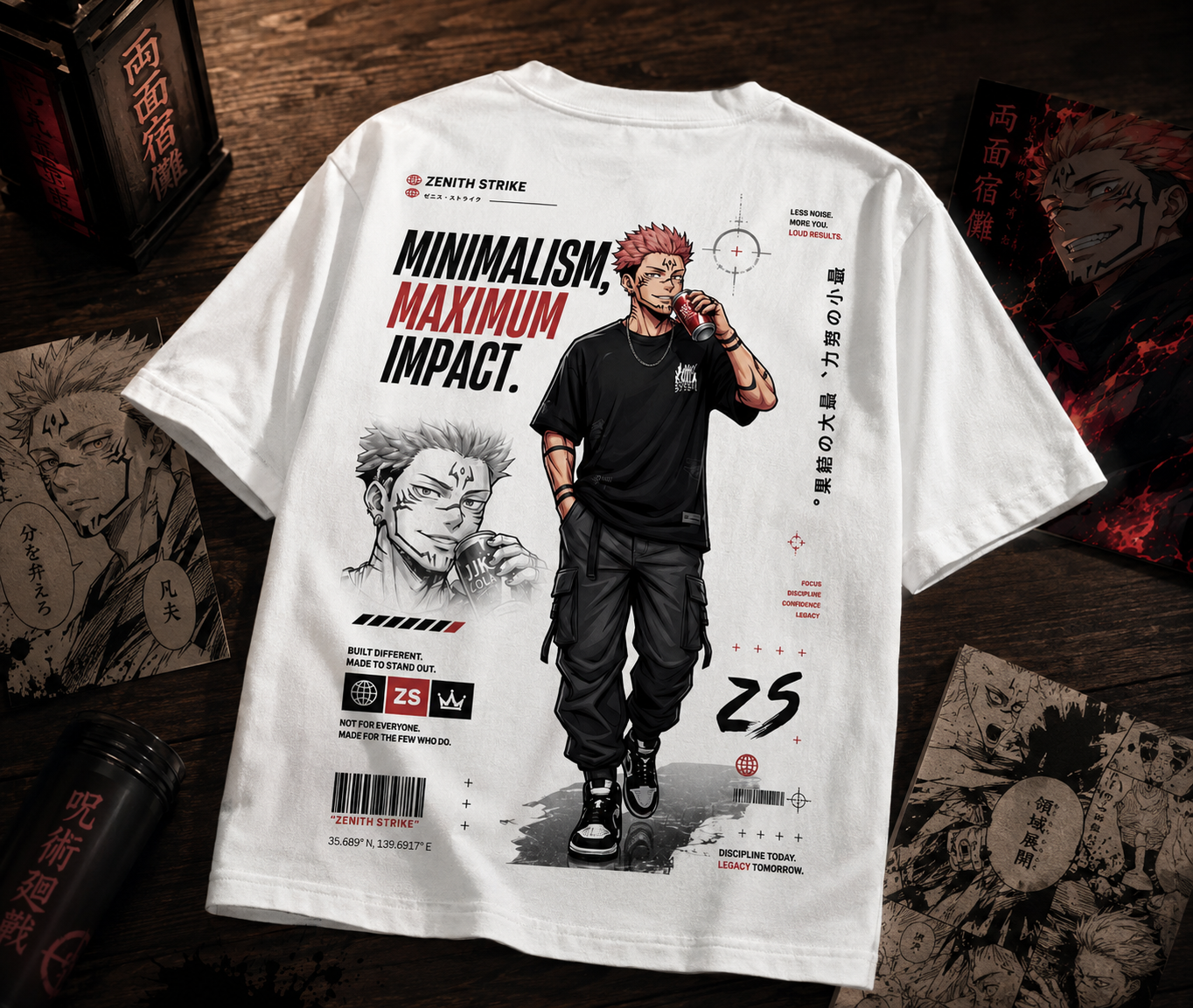 Teeyatra Sukuna Minimal Impact Oversized T-Shirt
