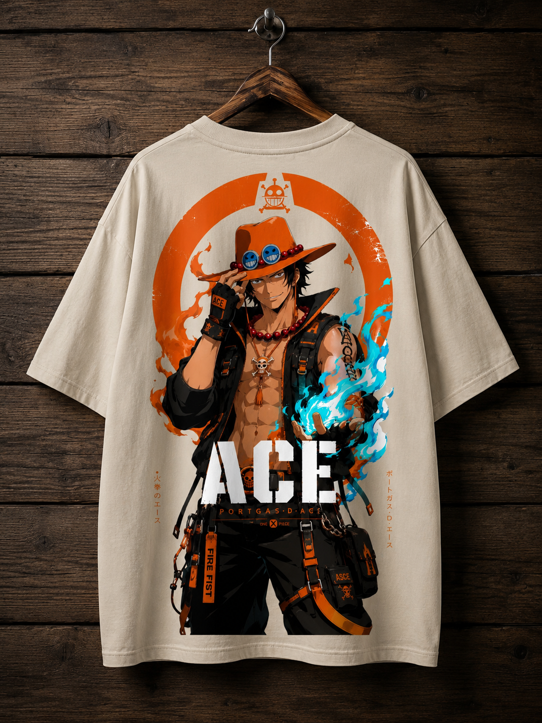 Teeyatra Ace Inferno Oversized T-Shirt
